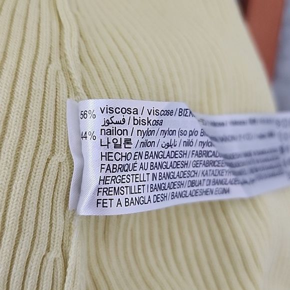 Zara Mini Yellow Dress size M - Picture 4 of 6